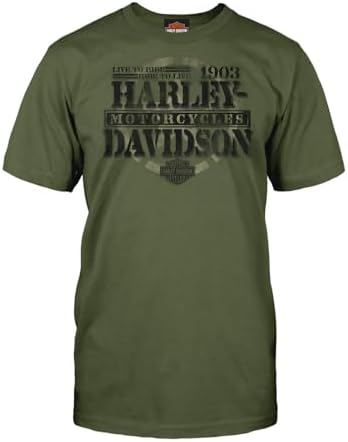 Amazon.com: Harley-Davidson Men's T-Shirt Eagle Graphic Short
