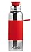 Pura Big Mouth Insulated Stainless Steel - Sport Water Bottle w/Silicone Sleeve for Warm & Cold Drinks, Plastic-Free, MadeSafe Certified, Medical-Grade Silicone for Kids & Adults – Red, 28oz