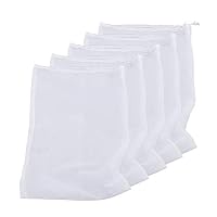 Nubstous 10Pcs Reusable Nylon Fine Mesh Food Strainer Bag Food Grade Filter for Almond Milk Home Brewing Hop Juice