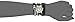 XOXO Women's XO5621 Double-Wrap Watch With Black Faux-Leather Band and Chain Accents
