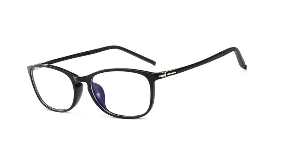 Stylish Blue Light Blocking Glasses, Protect your Eyes and Reduce Headaches | Unisex | (Black)