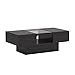 ioHOMES Lansing Rectangular Coffee Table with Storage, Black
