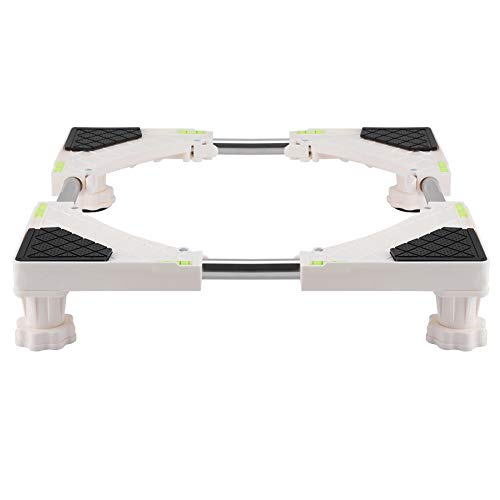 FTVOGUE Heavy Duty 4/8 Feet, Storage Bags Storage Bags Adjustable Washing Machine Base Stand Refrigerator Holder Bracket Fridge Base Stand Mobile Bases(4 Feet)