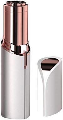 Fiducia Painless Finishing Touch Lipstick Size Facial Hair Remover with In-built LED Light for Women (White and Golden)