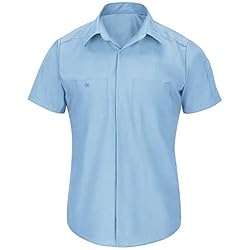 Red Kap mens Short Sleeve Pro Airflow Work Button