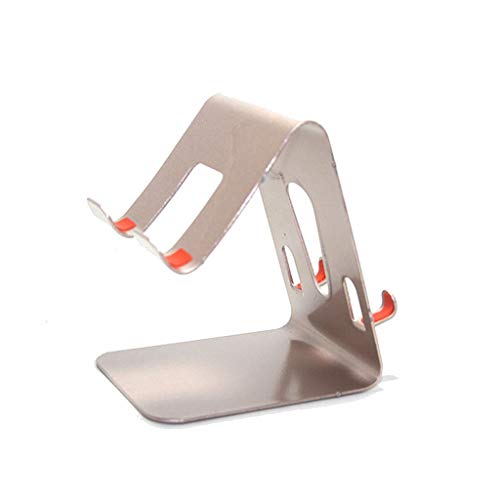 DEESEE(TM) Universal Aluminum Phone Desk Table Desktop Stand Holder for Cell Phone (Rose Gold)