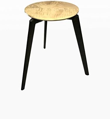 Side Table Modern Round by CW Furniture Walnut Maple Birch Oak Custom Handmade End Table Accent Three Leg Living Room Bedroom