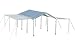 ShelterLogic 10x20 Canopy Extension Kit for 1-3/8