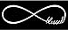 Blessed Forever Love Infinite Symbol Car Decal Vinyl Window Quote Bumper Inspirational Lettering Saying Sticker Religious Die-Cut (no Background Color)