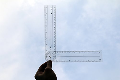 Plastic Goniometer Protractor 360 Degree - Thumbnail 3