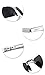 Men Sunglasses Polarized UV Protection Sun Glasse Anti Glare Glasses Black Lens (silver-2)