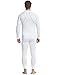 Baleaf Men's Thermal Compression Baselayer Long Sleeve Top Mock Neck White/Gray Size M