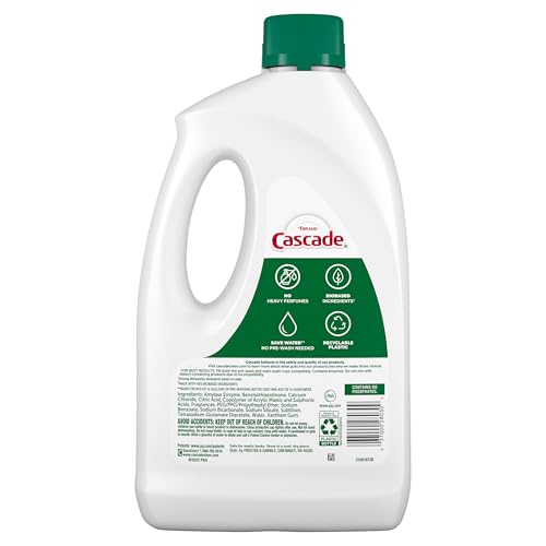 Cascade Free & Clear Dishwasher Detergent Liquid Gel, Dish Detergent, Dishwasher Soap, photo 11