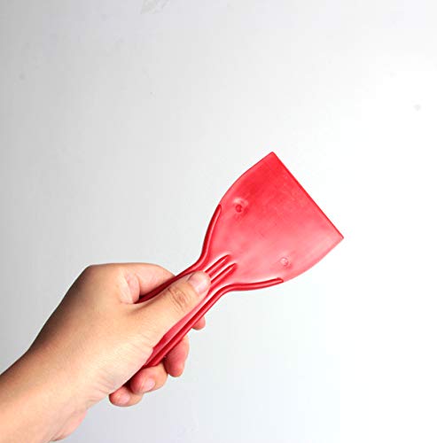 Hapy Shop Plastic Putty Knife Set,7 Flexible Paint Scrapers Tool for Spackling, Patching,Painting,Decals, Wallpaper, Baking and Car Putty