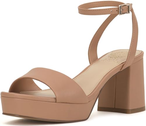 Vince Camuto Womens Pendreya Platform Sandals, Sandstone, 7.5, Medium