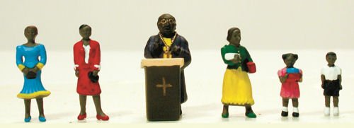 MPW1347 N Deacon & His Flock w/Pulpit