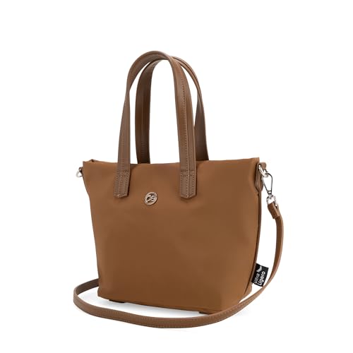 Cloe - Bolsa Tote Chica con Herraje de Monograma para Mujer