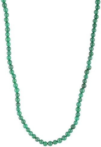 Moksha Agate Hakik Mala (30 Cm, Green)