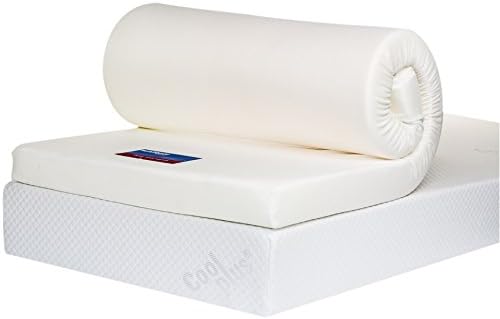 Bodymould Memory Foam Mattress Topper with Cover, 4 Inch, EU Single, 200 x 90 cm