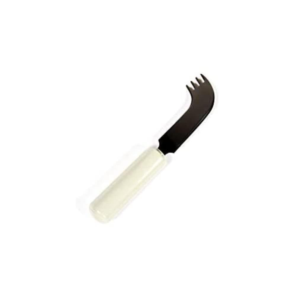 Homecraft Queens Cutlery, Angled Nelson Knife, For One Hand Eating, Utensil for Elderly, Disabled, Handicapped, Parkinson's Disease, and Arthritis users, Non Slip Easy Grip