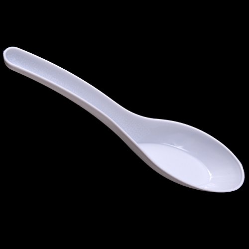 image for Daxwell Medium Weight Polypropylene Disposable Chinese Soup Spoon, Whi