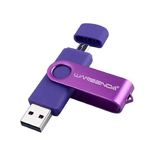 Wansenda 256GB Memory Stick Flash Drive OTG USB Stick 128GB 64GB 32GB 16GB USB 2.0 For Android Devices/TC/Tablet/Mac (256GB, Purple)