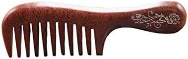 Poyakuk Wood comb Wooden wide tooth hair comb for Curly Hair No Static Natural Wooden Sandalwood Comb for Women, Men and Kids