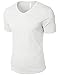 Tonyclo Men's Cotton Basic V-Neck Comfort Classic Soft Tee Shirts