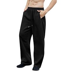 INVACHI Men's Baggy Sweatpants Oversized Flared