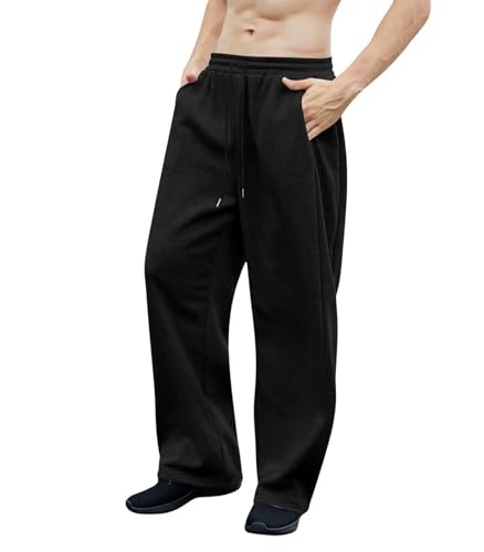 INVACHI Men's Baggy Sweatpants Oversized Flared