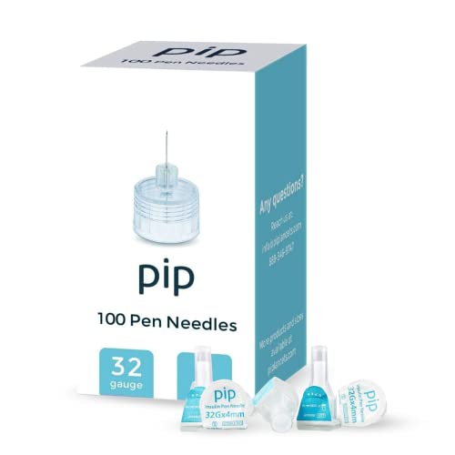 Pip Insulin Pen Needles (32G 4mm) 100 Pieces Pricepulse