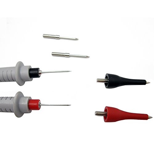 New Professional Banana Test Leads for SMD Parts (Red + Black) + 6 Replace Tips Catiii 1000v 10a - Thumbnail 5