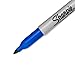 SHARPIE Permanent Markers, Fine Point, Blue, 2-Pack (1765449)