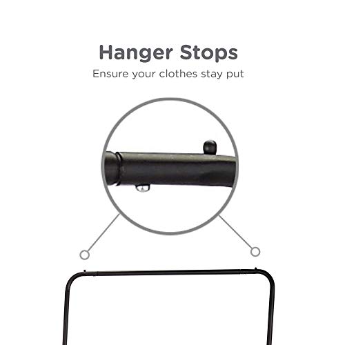 Type A Stationary Clothing Rack with Shoe Shelf Garment Rack for