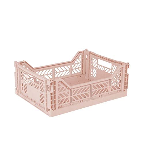 AYKASA Collapsible Storage Bins, Plastic Crate for
