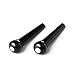 Simtyso 6pcs Black Acoustic Guitar ABS Plastic Bridge Pins
