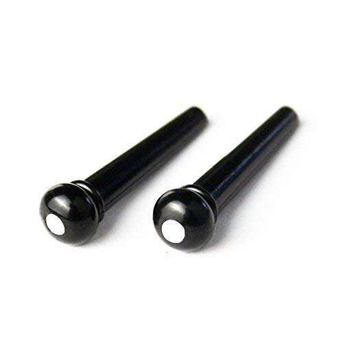 Simtyso 6pcs Black Acoustic Guitar ABS Plastic Bridge Pins - Thumbnail 5