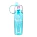 Yaping Plastic Outdoor Sports Spray BPA-Free Water Bottle with Straw For Travel Fitness Hiking Cycling(600ML-Blue)