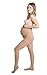 Terramed Graduated Firm Sheer Compression Maternity Pantyhose (20-30 mmHg) (Medium, Beige)