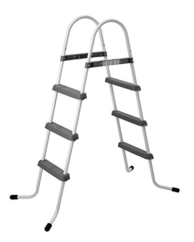 Pool Central Three Step above Ground Swimming Pool Deck Ladder (120 Piece), 56.3"