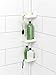Zenna Home Tension Corner Shower Pole Caddy, White