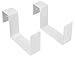 MIDE Products 23FBW-2 Aluminum Flower Box Holders Pair, White