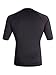 Quiksilver Men's Time Short Sleeve Rashguard Surf Tee 50+ UPF, Black/Black, X-Large