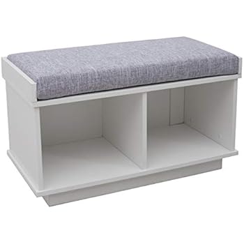 Ravenna Home Reeder Upholstered Entryway Cushioned Storage Bench, 31.5