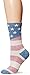 Loritta Women's Tall Size Miss Independent Classic Crew Sock, Natural, Medium