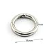 JCBIZ 6pcs 35mm Round Spring Snap Hooks Clip DIY Accessories for Handbag Purse Shoulder Strap Key Chains Buckle Zinc Alloy Circle Round Metal Spring Key Ring Silver