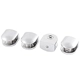 3.5mm-8.5mm Thickness Adjustable Glass Bracket Support Clip 2 Pairs