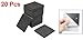 uxcell 20 Pcs Square Foam Replacement Sander Back Pad Sanding Mat Black