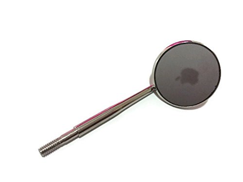 Dental Mouth Mirror # 5, Front Surface Cone Socket Anti Fog 6pcs."Free Handle"