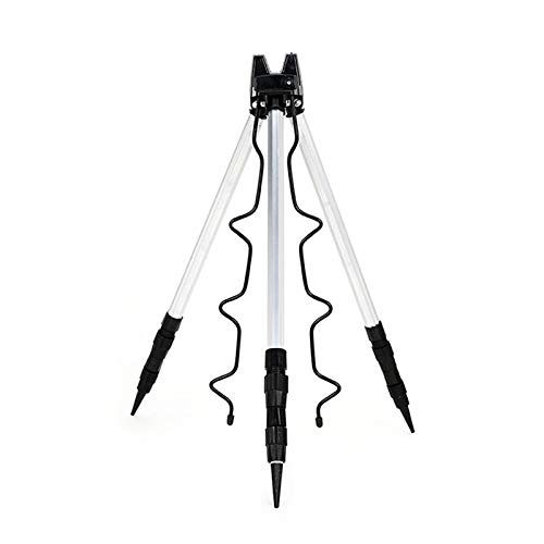 Vangonee Support Pour Cannes à Pêche Télescopique En Alliage D’aluminium 3 Sections Pliable Trépied Réglable Pour Pêche…